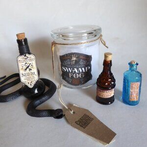 NEW APOTHECARY BOTTLES SWAMP FOG SQUID INK GOTHIC ODDITY PROP HARRY POTTER